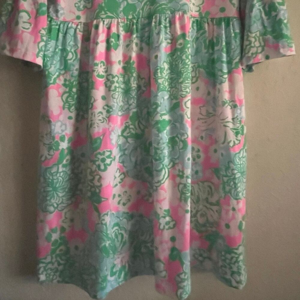 Lilly Pulitzer Multi Plumes in Bloom Jannie Dress Womens Size L Feminine Travel - Picture 6 of 16